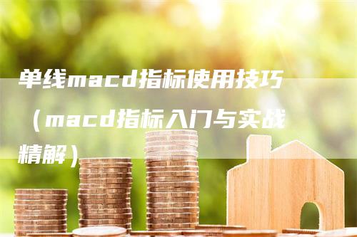 单线macd指标使用技巧（macd指标入门与实战精解）