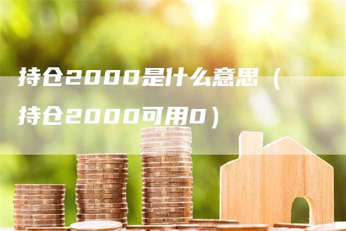 持仓2000是什么意思（持仓2000可用0）