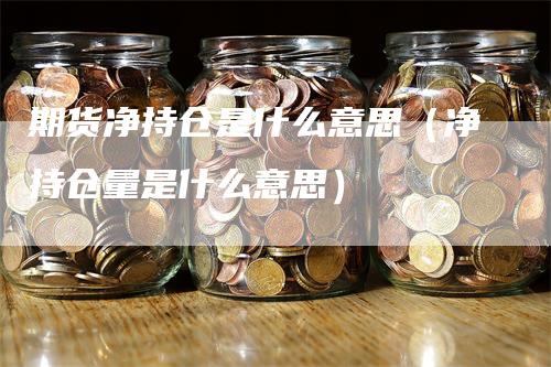 期货净持仓是什么意思（净持仓量是什么意思）