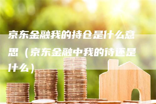 京东金融我的持仓是什么意思（京东金融中我的待还是什么）