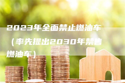 2023年全面禁止燃油车（率先提出2030年禁售燃油车）