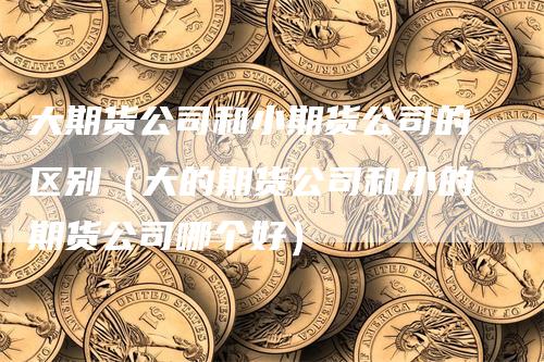 大期货公司和小期货公司的区别（大的期货公司和小的期货公司哪个好）